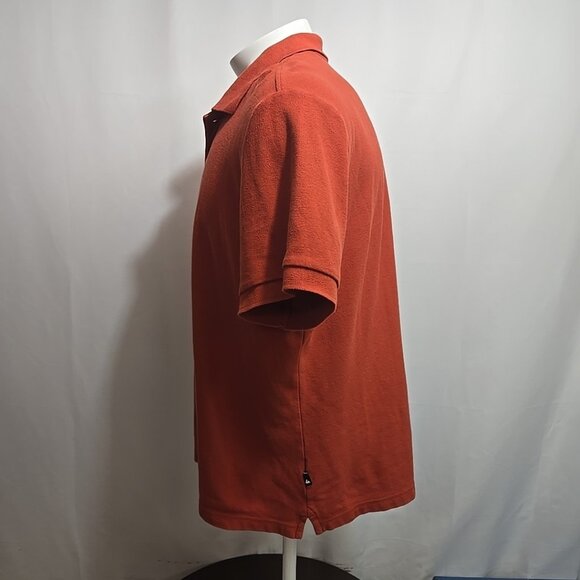 American Giant Polo Shirt Mens Size XL Red Pique 100% Cotton Made in USA - Picture 2 of 8